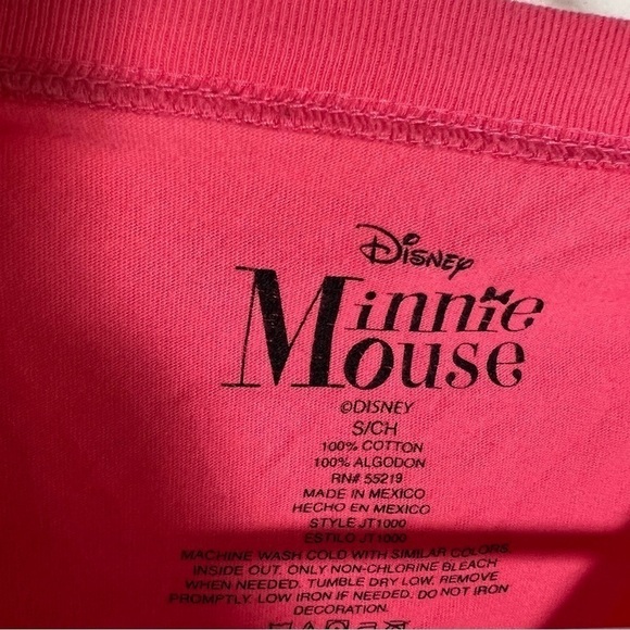 Disney Minnie Mouse T-Shirt Pink Mickey + Minnie - Picture 11 of 11